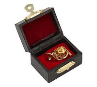 Trompa in Miniatura Mini Trompe Replica Tromba in Metallo Modello Mini Trompa in Metallo Mini Strumento Musicale Trompa in Miniatura Colore Oro Squisito Elegante Durevole