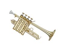 Trompeta Per Tromba Piccola In Sib/la Dorata A 4 Pistoni