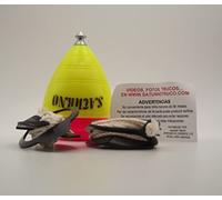 trompos space Gerardo Montero y Javi De María Saturno Giallo + Corda Regalo, Colore, Mediano, SACUER