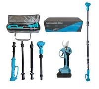 Troncarami a batteria 2 in 1 con asta di prolunga da 2 m, diametro di taglio massimo 30 mm, batteria compatibile con Makita 18 V, motore senza spazzole per potatura degli alberi, tagliarami per