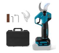 Troncarami a batteria compatibile con batteria Makita da 18 V, cesoie senza spazzole a 2 marce, display digitale, diametro di taglio 30 mm, mola e lame di ricambio (senza batteria)