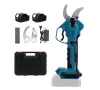 Troncarami a batteria compatibile con Makita 21 V, cesoie professionali a batteria, apertura massima 40 mm, diametro di taglio 40 mm, display LCD, cesoie elettriche ricaricabili (2 batterie)