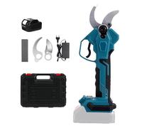 Troncarami a batteria Makita da 18 V, cesoia a batteria, 4 posizioni regolabili, con display LCD, 40 mm, diametro massimo di taglio, motore senza spazzole per rami, cespugli e tronchi (con 1 batteria)