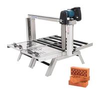 Troncatrice elettrica da banco per mattoni, pressa per mattoni pieghevole con scale e rullo, spessore di taglio 0-258 mm, punta di taglio in carburo di tungsteno, per blocchi di cemento