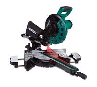 VONROC Troncatrice radiale 2200W, Ø 254mm, laser e LED integrati. Include lama con 60 denti e 2 estensioni da tavolo