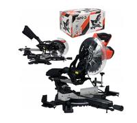 Troncatrice & Sega 255mm 1800W Laser Funzione Trazione Legno di Precisione