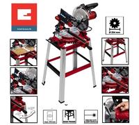 Troncatrice/Sega circolare radiale per legno 1900W 250mm con laser+banco Einhell