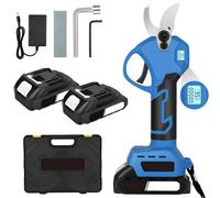Tronchese Elettrica Professionale 48V con Display Doppia Batteria Ricaricabile Forbici da Potatura Lame Affilate Cesoie con Valigetta Giardinaggio Senza Sforzo