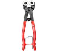 Tronchese per piastrelle di vetro, resistente con ruote in vetro e tronchese per piastrelle in ceramica HD, con impugnatura morbida, pinza per tagliare piastrelle (20 cm con ruote in vetro)