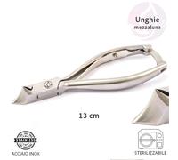 Tronchese per Unghie Mezza Luna a Taglio Frontale Curvo in Acciaio Inox - 11 cm o 13 cm - Tuttoperlestetetica