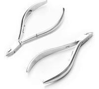Tronchesi per cuticole Sharp Cut Set Forbici per cuticole professionali J2 Acciaio inossidabile Taglia cuticole Pedicure Manicure Strumenti Kit Unghie Unghie dei piedi (confezione da 2)