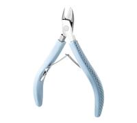 Tronchesino ergonomico per cuticole con manico in gomma Trimmer Strumento Manicure professionale per la cura delle unghie Full Jaw Cutter Manico in gomma Trimmer