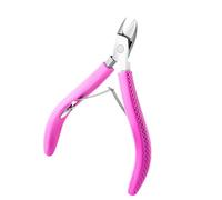 Tronchesino ergonomico per cuticole con manico in gomma Trimmer Strumento Manicure professionale per la cura delle unghie Full Jaw Cutter Manico in gomma Trimmer