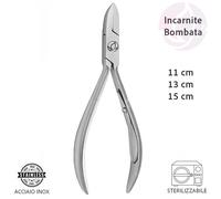 Tronchesino per Unghie Incarnite a Taglio Bombato in Acciaio Inox - 11 cm, 13 cm o 15 cm - Tuttoperlestetica