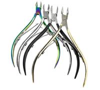 Tronchesino professionale for cuticole, tronchesino for unghie, forbici, spingipelle for manicure, pinza for pedicure, rimozione della pelle morta, 1 pezzo(Army green)