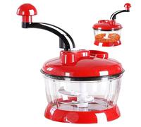 Tronchettatrice manuale - Stringa Veggie Cutter | 2 l hacker con grande capacità | Crulher aglio riutilizzabile portatile robusta racchetta per cipolla frutta noci