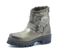 Tronchetti CafèNoir per donna in pelle taupe modello biker