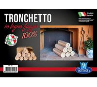 TRONCHETTI DI LEGNO DI FAGGIO DA ARDERE IN CONFEZIONE DA 10 PEZZI