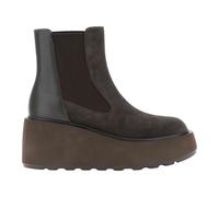 Tronchetti stivaletti CAFèNOIR donna in pelle scamosciata e pelle con elastico F