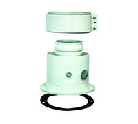 Tronchetto di Partenza Coassiale Ø 60/100 con Flangia e Ispezione - Alluminio Verniciato Bianco