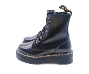 TRONCHETTO SCARPE DONNA DR MARTENS JADON BLACK POLISHED SMOOTH