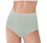 Tronchi Elastici Traspiranti per l'anca con Sollevamento della Pancia a Vita Alta da Donna Mutande Cotone Donna Vita Alta Pancera Donna A (Green, L)