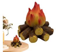 Tronchi per fuoco senza fiamma - Luci per tronchi per camini finti, Legna da ardere a LED artificiale | Lampada a fiamma a carbone moderna estetica alimentata a batteria, decorazione per atmosfera, og