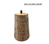 TRONCO COLORE MARRONE BASE SUPPORTO PER ALBERO DI NATALE EFFETTO LEGNO DIAM.23