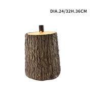 TRONCO COLORE MARRONE BASE SUPPORTO PER ALBERO DI NATALE EFFETTO LEGNO DIAM.24