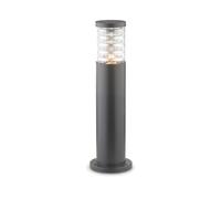 Piantana-Palo Da Esterno Moderna Tronco Alluminio Antracite 1 Luce E27 H40Cm