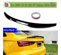 Tronco Spoiler Per Audi A3 S3 RS3 8V Saloon Sline 2013-2020 Gloss Nero M4 Stile Posteriore Boot Spoiler Labbro Accessori Auto Decorazione