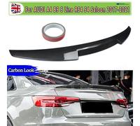 Tronco Spoiler Per AUDI A4 B9 8W S4 Estate Berlina 2017 2018 2019 2020 2021 M4 Stile Posteriore Boot Carbon Look Spoiler Ala Lip Trim