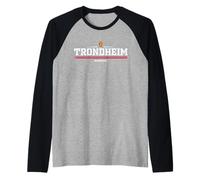 Trondheim Norway Maglia con Maniche Raglan