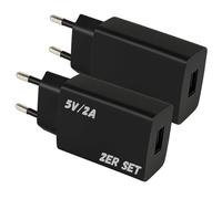 TronicXL 2 x Alimentatore USB per Motorola Moto G54 G14 G84 G24 E13 G73 G23 G32 A14 G53 Edge 30 20 Moto G82 G73 G52 G31 G22 G13 G200 G100 G9 Plus G9 Plus G8 rete G7. Caricatore USB A Telefono