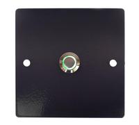 TronicXL Design Campanello Antracite Con Illuminazione LED Verde Senza Incisione