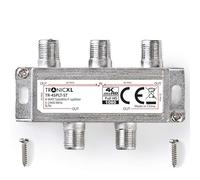 Sat 4fach F-Splitter Antenne Switch Morbido Dvbc Dvbt Completo HD TV BK Digitale