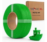 TRONICXL Filamento di ricarica PETG-HF da 1 kg per stampante 3D Bambu Lab compatibile con Bambulab bobina vuota (con tacca) AMS AMS2 P2S, H2D, H2S, X1C, P1S, A1, P1P, A1 mini (verde)