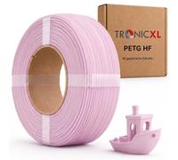 TRONICXL Filamento di ricarica PETG-HF da 1 kg per stampante 3D Bambu Lab compatibile con Bambulab bobina vuota (con tacca) AMS AMS2 P2S, H2D, H2S, X1C, P1S, A1, P1P, A1 mini (rosa)