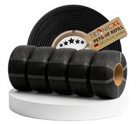 TRONICXL Filamento di ricarica PETG-HF per stampante 3D Bambu Lab 5 x 1 kg compatibile con bobina vuota Bambulab (con notch) AMS AMS2 P2S, H2D, H2S, X1C, P1S, A1, P1P, A1 mini (nero)