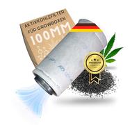 TronicXL Filtro ai carboni attivi di alta qualità, 100 mm, per Growbox, tenda, armadio, scarico, odori e neutralizzare i filtri, accessori per coltivatori AKF, filtro al carbonio per ventilatore a