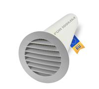 TronicXL Griglia di scarico + tubo da 104 mm, 50 cm, per ventola di scarico dell'aria da 100 mm, tubo di ventilazione, tubo di ventilazione, tubo di ventilazione, tubo di aspirazione