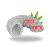 TronicXL Grow Tubo di scarico 100 mm 1,5 m per Grower Growbox box armadio tenda Grower accessorio per Zelsius Homepro Mars Hydro King High Aria Tubo Ventilazione Filtro ai carboni attivi Ventola
