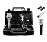 TronicXL Microfono dinamico universale a mano + valigetta + cavo + adattatore XLR, jack da 6,35 mm e da 3,5 mm