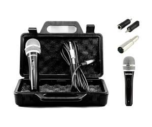 TronicXL Microfono dinamico universale a mano + valigetta + cavo + adattatore XLR, jack da 6,35 mm e da 3,5 mm