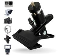 TronicXL Morsetto da tavolo da 1/4" con testa a sfera per fotocamera, lampada CCTV, studio, smartphone DSLR, ecc. Supporto per fotocamera a C per video Live Stream