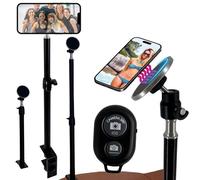 TronicXL Morsetto da tavolo per Apple Magsafe iPhone, supporto per cellulare con telecomando, pulsante Bluetooth, morsetto da tavolo, supporto magnetico per cellulare