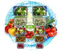 TronicXL Set di 20 contenitori salvafreschezza, 10 contenitori con 10 coperchi, con sistema a clic, in plastica, lavabili in lavastoviglie, senza BPA