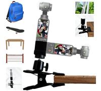 TronicXL Supporto a morsetto compatibile con OSMO Pocket 1 2 3 supporto da tavolo zaino finestra clip zaino adattatore accessori per DJI Pocket OSMO Action Camera