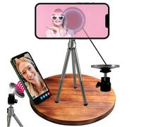 TronicXL Supporto magnetico per cellulare da tavolo treppiede da tavolo con testa a sfera Tripod I compatibile con Apple iPhone 15 Pro Max 15 Plus 14 13 12 Magsafe