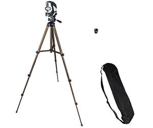 TronicXL - Treppiede da 1,30m per livella a linee laser compatibile con Einhell Bosch Dewalt Makita Flex Leica Stanley Meterk Tacklife Huepar Firecore Skil da 1/4 con adattatore da 3/8 pollici
